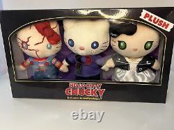 Halloween Chucky Hello Kitty Plush Stuffed Animal Set of 3 Universal New USJ
