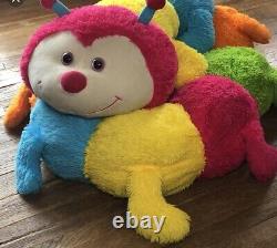 Hug & Luv Caterpillar 7+ foot Long Giant Stuffed plush Rainbow Multi-colored