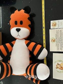 Huggable Friends Calvin and Hobbes Tiger Plush Toy 18 Handmade Stuffed Animal