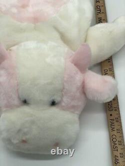 JCPenney Chosun Cow Large 23 Plush Stuffed Animal Pink White Floppy Soft