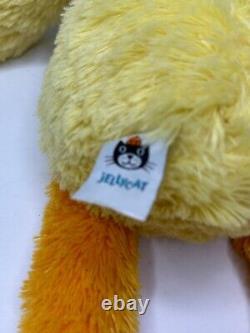 Jellycat Scrumpty Duck Plush Stuffed Animal Yellow Orange 20