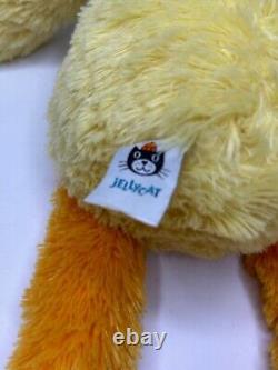 Jellycat Scrumpty Duck Plush Stuffed Animal Yellow Orange 20