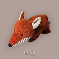 Jellycat Snoozle Fox Red Corduroy Ears Pillow Plush Beanbag Stuffed Animal 22