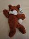 Jellycat Squiggles Fox Plush Rare With Red Ears Stuffed Animal London With Tags
