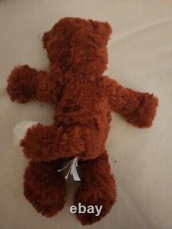 Jellycat Squiggles Fox Plush Rare With Red Ears Stuffed Animal London WITH TAGS