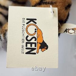 Kosen/Kösen Standing Tiger #3800 Plush Stuffed Animal Made in Germany RETIRED