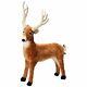 Large Brown Reindeer Stuffed Toy Plush Toddler Kids Play Animal Accent Decor New