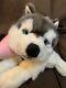 Lelly Venturelli Husky Wolf Dog Stuffed Animal Plush With Harness 14