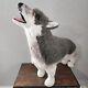 Lifelike Huge Plush Gray Wolf Melissa & Doug Standing Stuffed Animal Lifesize 2