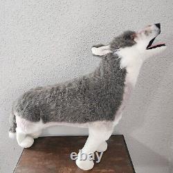 Lifelike Huge Plush Gray Wolf Melissa & Doug Standing Stuffed Animal Lifesize 2