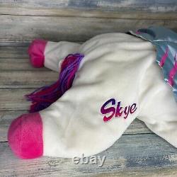 Lisa Frank Skye Plush Pegasus Stuffed Animal Horse Rainbow Vintage 90s