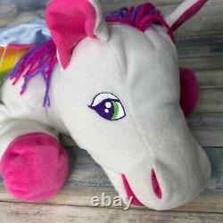 Lisa Frank Skye Plush Pegasus Stuffed Animal Horse Rainbow Vintage 90s