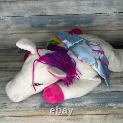 Lisa Frank Skye Plush Pegasus Stuffed Animal Horse Rainbow Vintage 90s