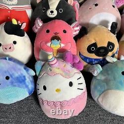 Lot of 34 8-inch Squishmallow Plush Stuffed Animals by Kellytoy