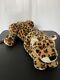 Manhattan Toy Cheetah Leopard Plush Realistic Stuffed Animal Huge 3ft 90s Crouch