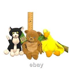 Maurice Sendak Little Bear Duck & Cat Stuffed Animal Plush Toy Vintage Dolls NEW