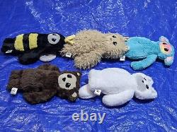 Monster & Eli Stuffed Animal Lot of 5 Soft Plush Teal Yeti Bee Made in Idaho M&E