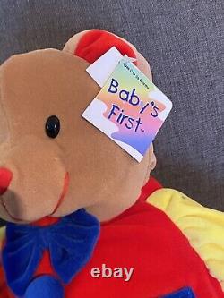NEW 1997 Kids Preferred Baby's First 18 Star Shape Bear Plush Stuffed Animal