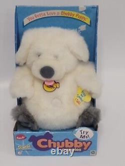 NOS Vintage 2000 Chubby Puppies Scarlet the Sheep Dog plush stuffed animal