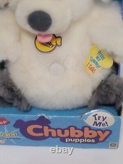 NOS Vintage 2000 Chubby Puppies Scarlet the Sheep Dog plush stuffed animal