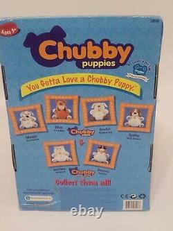 NOS Vintage 2000 Chubby Puppies Scarlet the Sheep Dog plush stuffed animal