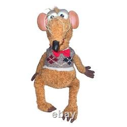 Nanco Rizzo The Rat Plush Large 22 Inches In Sweater And Bow Tie Stuffed Animal