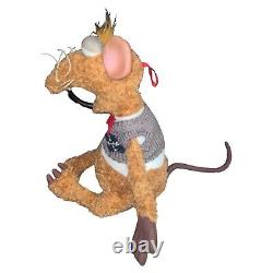 Nanco Rizzo The Rat Plush Large 22 Inches In Sweater And Bow Tie Stuffed Animal