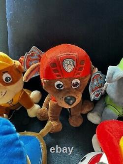 Nickelodeon Paw patrol plush lot 7 Plush Stuffed Animal New With Tags