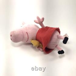 Pepa Pig Holding Teddy Bear Plush Ty 6 Length Sitting Stuffed Animal