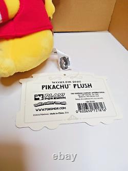 Pokemon San Francisco World Championship 2016 Pikachu Plush Stuffed Animal Withtag