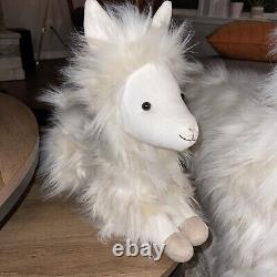 Pottery Barn Kids Fur Friends Llama Plush Stuffed Animal Alpaca Furry PBK