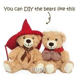 Quaakssi Teddy Bears Bulk 12 Packs Teddy Bear Stuffed Animal Plush Toys Gift