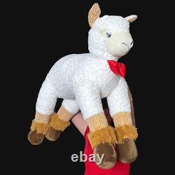 RARE HUGE MTY Sheep Lamb 48 Laying front to rear feet Plush Stuffed Animal Toy