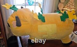 RARE Minecraft MOOBLOOM Plush Stuffed Animal Pillow Buddy Large 17