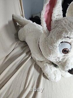 RARE Vtg BOLT 30 Dog Laying Down Large Jumbo Plush Disney Store Stuffed Animal