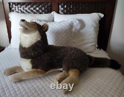 Rare 1995 Vintage Douglas Cuddle Toys Lohan Howling Wolf Plush Stuffed Animal