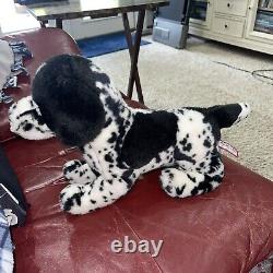 Rare Hunter Black and White German Pointer Dog Plush #2060 Douglas Cuddle Toys