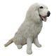 Realistic Life Size 24 Sitting Golden Retriever Sheep Dog Stuffed Animal Plush