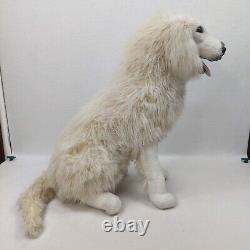 Realistic Life Size 24 Sitting Golden Retriever Sheep Dog Stuffed Animal Plush