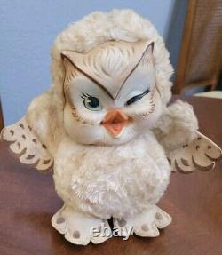 Rushton Rubber Face RARE Winking Owl Plush Stuffed Animal w Star Creation Tag