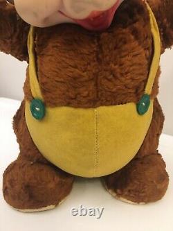 Rushton Star Creation Rubber Face Bear Vintage Plush Doll Stuffed Animal Smiling