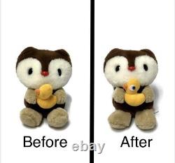 Sanrio Landry Raccoon Holding Duck 6 Plush Stuffed Animal 2000 Eye repair