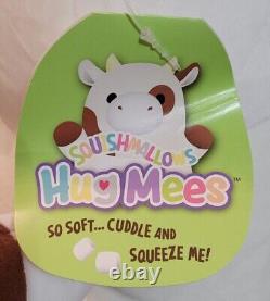 Squishmallow Drella Cow Hug Mees Plush Floral Tummy Stuffed Animal 14 NWT