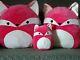 Squishmallow Squishy Fox Family 20 16 & 8 Baby Safe Washable Plush Last One
