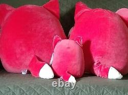 Squishmallow Squishy Fox Family 20 16 & 8 Baby Safe Washable Plush LAST ONE