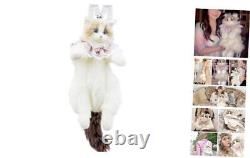 Stuffed Animal Realistic Cat Plush Backpack Handcrafted Ragdoll Cat Perfect