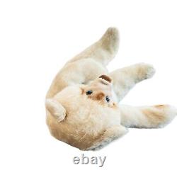 TROO LOVE Long Snout Bear 27 Plush Stuffed Animal Ivory Cream Brown Toy Vintage