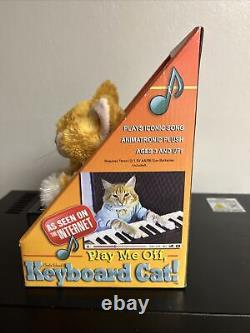 ThinkGeek Original Play Me Off, Keyboard Cat Animatronic Plush Tested WORKS