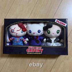 USJ Halloween Hello Kitty Chucky Plush Stuffed Animal 3 pieces Set Universal New