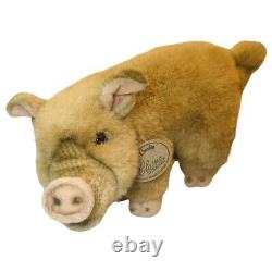 VTG Aurora Plush Big Pig Stuffed Animal 16 Realistic Hog RARE Top Quality Toy